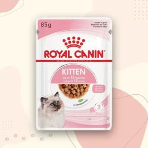 Royal Canin Kitten Instinctive in Gravy Wet Cat Food Pouches 12 PCS